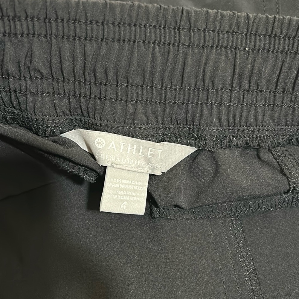 ATHLETA WOMENS CHELSEA UTILITY JOGGER CARGO BLACK Sz 4 - Picture 4 of 8
